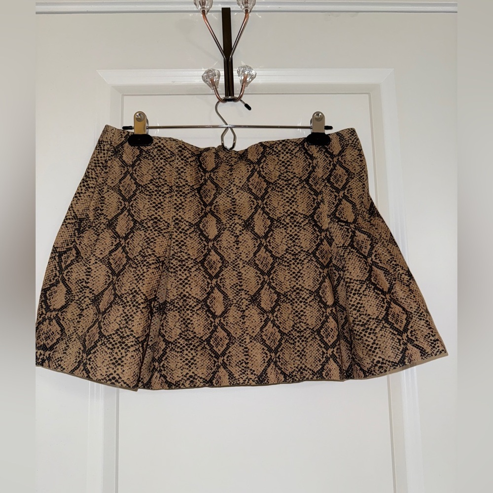 ASOS Design Denim Pleated Skirt